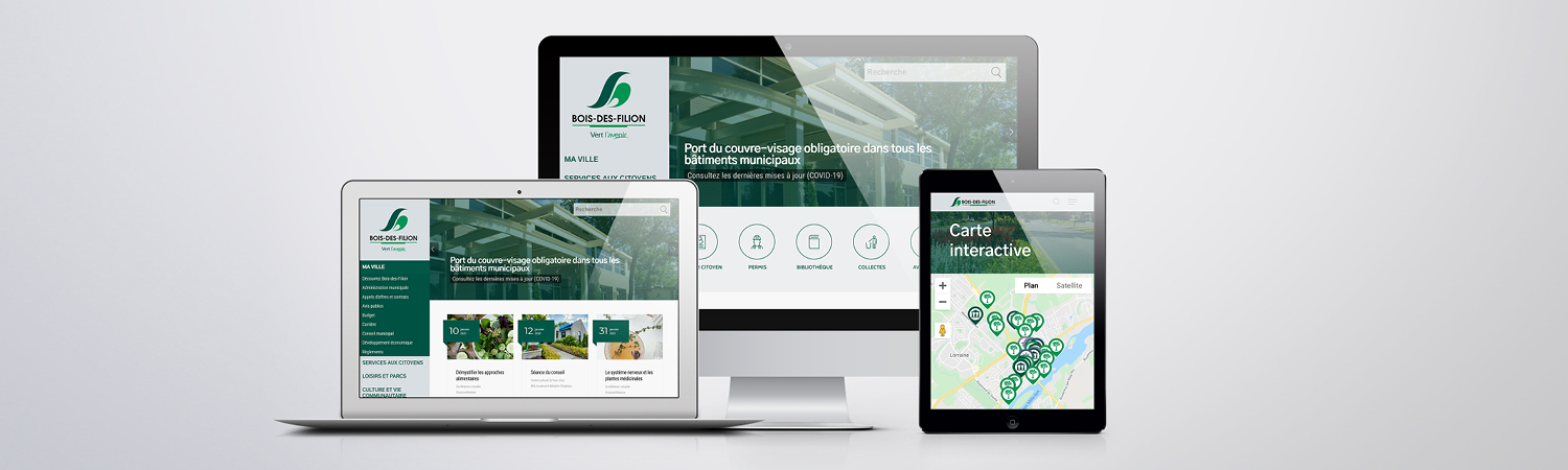 La Ville de Bois-des-Filion dévoile son nouveau site Internet